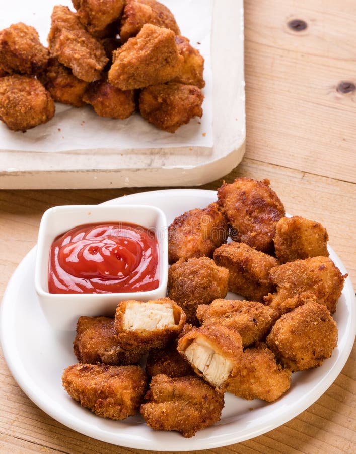 Homemade chicken nuggets stock image. Image of homemade - 82480095