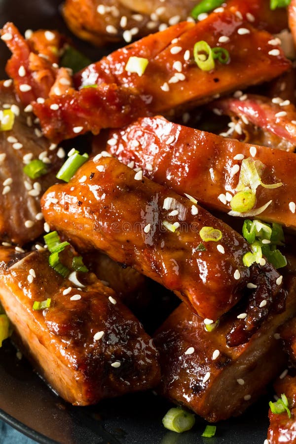 Homemade Chinese BBQ Pork Ribs Stock Image Image of