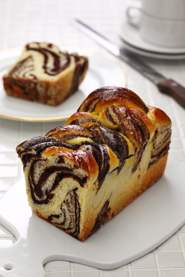 Homemade chocolate babka stock photo. Image of butter 168732592