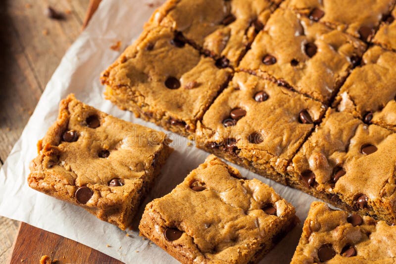 Homemade Chocolate Chip Blondies