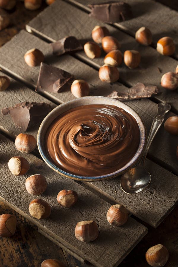 Homemade Chocolate Hazelnut Spread Stock Photo - Image of snack, nougat ...