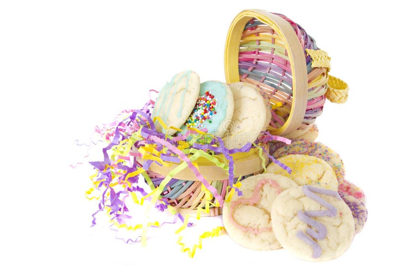 Homemade cookies Easter Basket