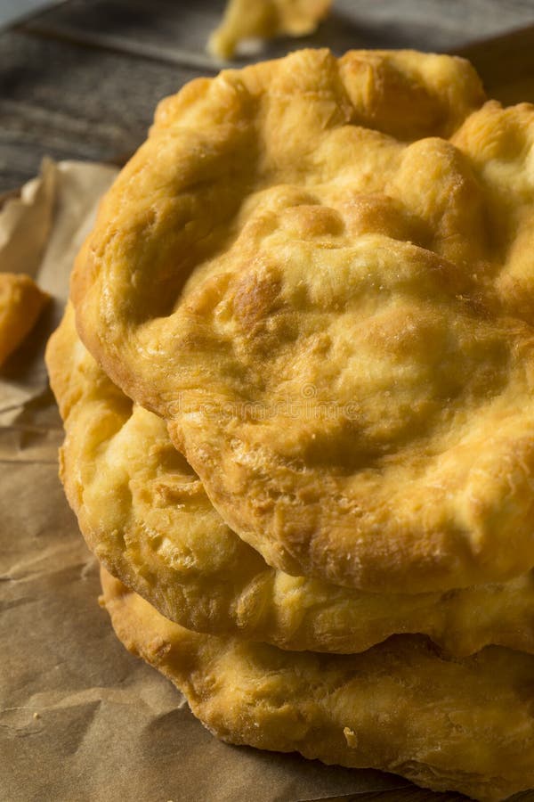Homemade Deep Fried Indian Flatbread Stock Image Image of pancake