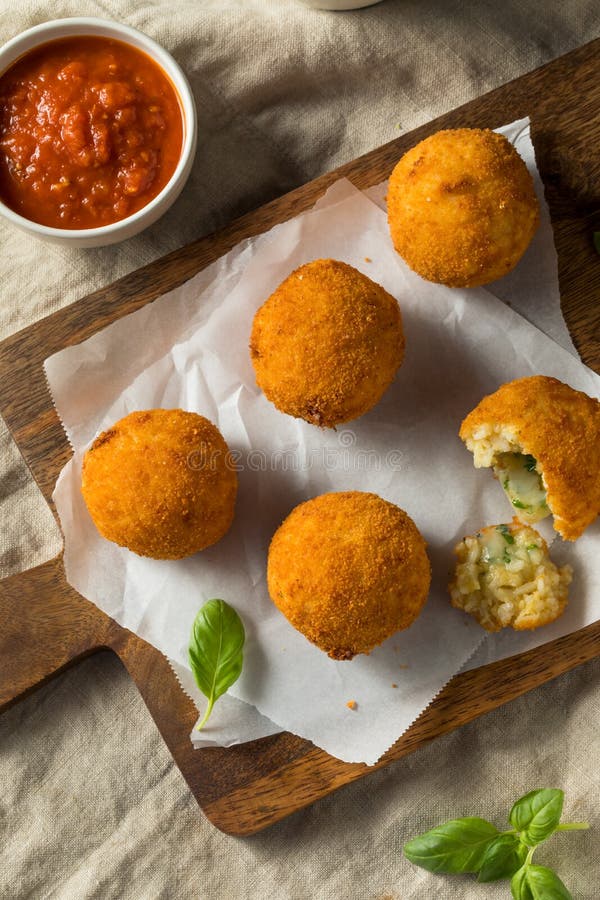 Homemade Deep Fried Risotto Arancini Stock Image Image of background, crispy 143370335
