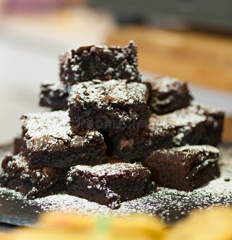 Homemade Delicious Chocolate Brownies. royalty free stock photo Homemade Delicious Chocolate Brownies. royalty free stock photo