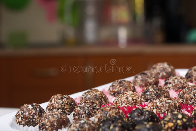 Homemade Desserts. Homemade Dried Fruit Sweets Stock Image Image of