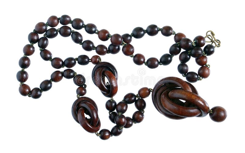 Homemade female beads are made of african ebony wood dark red b