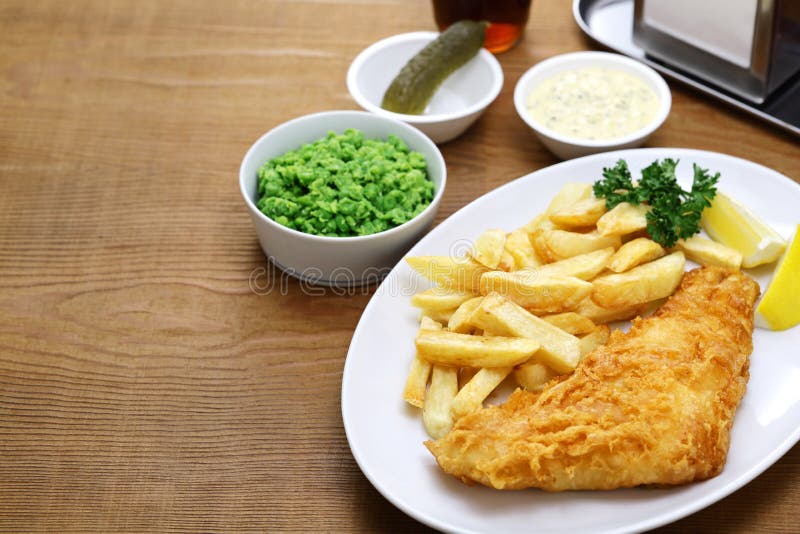 Homemade Fish and Chips, British National Dish Stock Image Image of fillet, cuisine 259188127