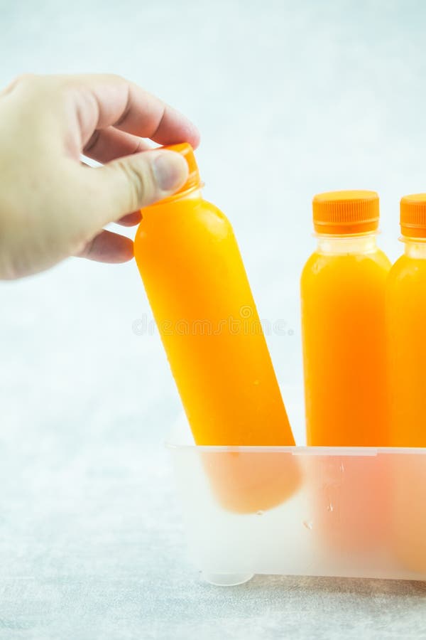 Homemade Freshly Squeezed Juice in Bottles Stock Image Image of clean