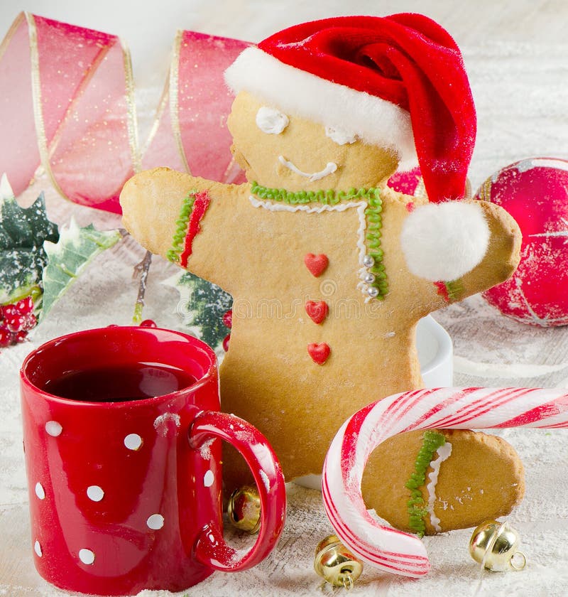 Homemade gingerbread man stock image. Image of ball, christmas 28117013