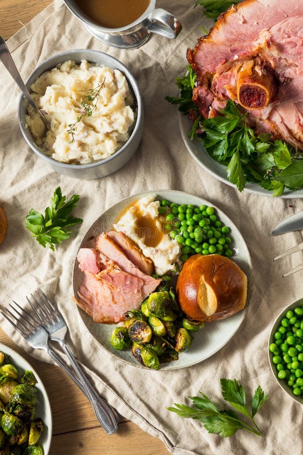 Homemade Glazed Holiday Ham Roast Stock Photo Image of xmas, slice