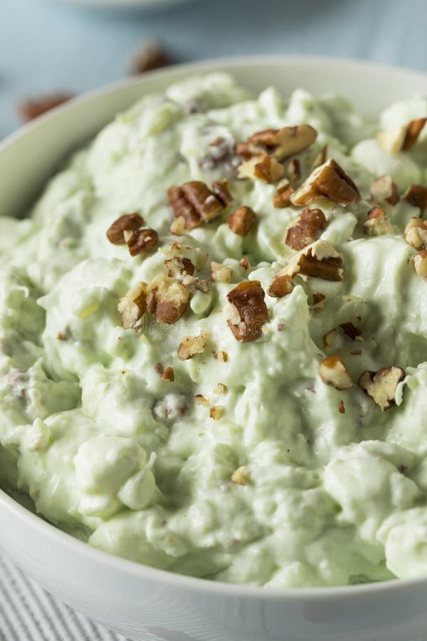 Homemade Green Pistachio Fluff Dessert Stock Image Image of mini