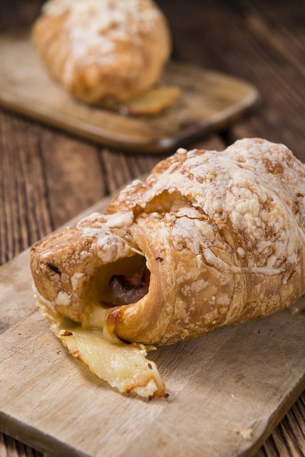 Homemade Ham and Cheese Croissant Stock Image Image of healthy, bake
