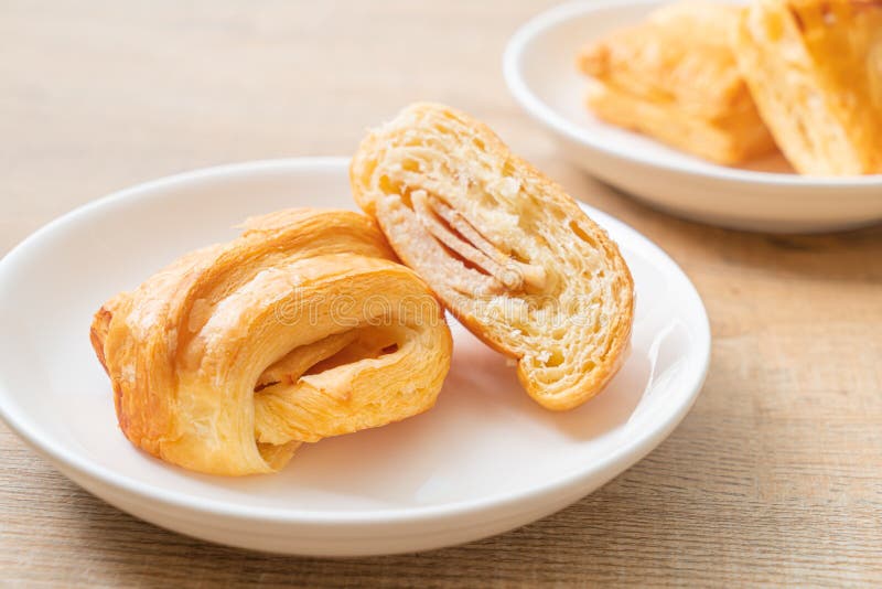 Homemade Ham Cheese Croissant Stock Photo Image of gruyere, croissant