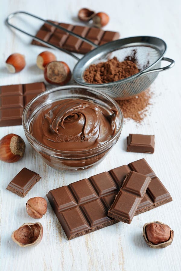 Homemade Hazelnut Chocolate Spread Stock Image Image of snack