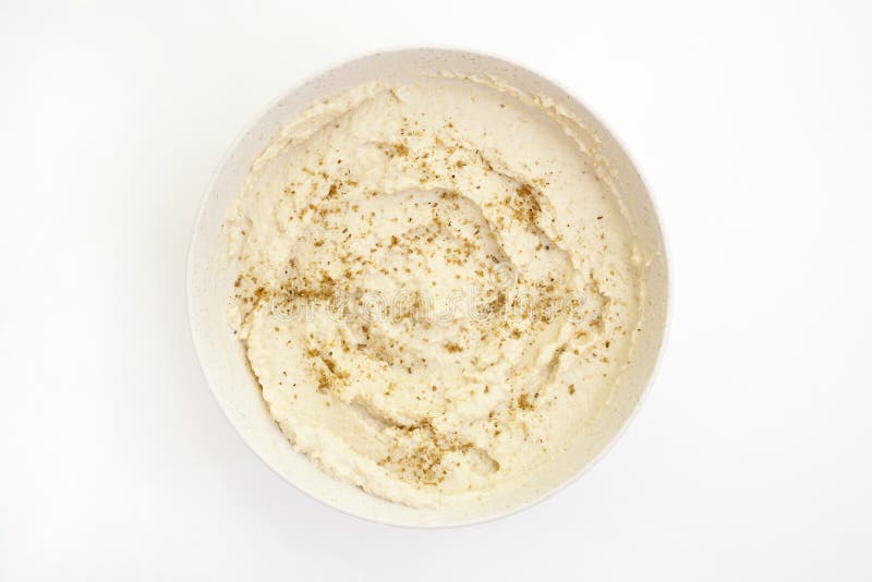 Homemade hummus royalty free stock image
