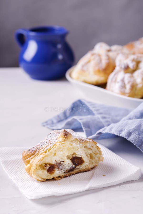 Homemade Hungarian Cheese Puff Pastry Parcels Stock Image Image