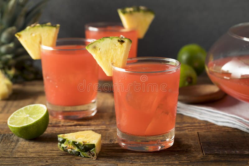 Homemade Jamaican Rum Punch royalty free stock photo