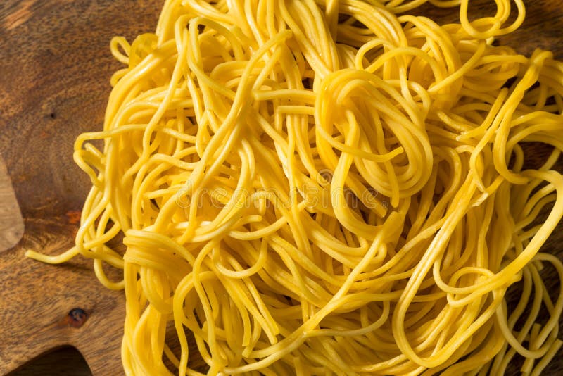 Homemade Japanese Yakisoba Egg Noodles Stock Photo - Image of unhealthy