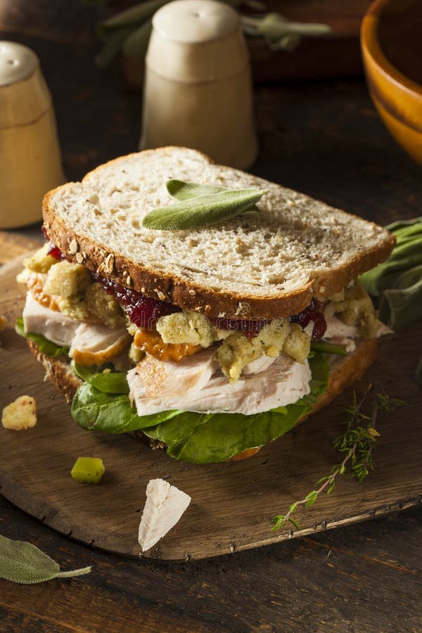 Turkey on Rye Sandwich stock image. Image of plate, select 33752261