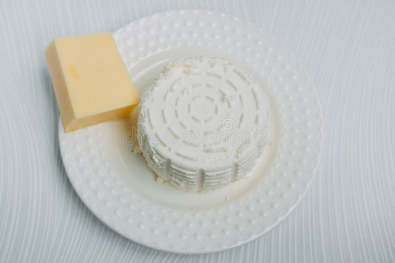 Homemade Milk Cheese and Storebought Cheese Stock Image Image of farm, fromage 191387993