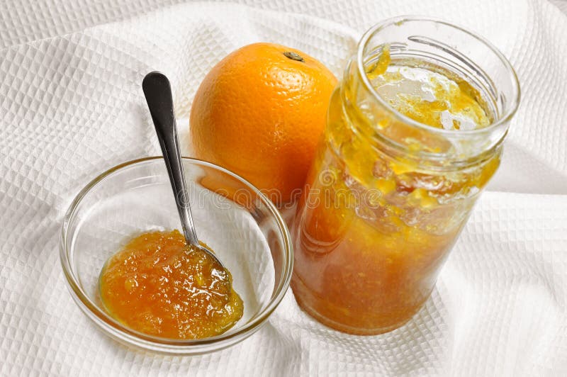 Homemade orange jam or marmalade