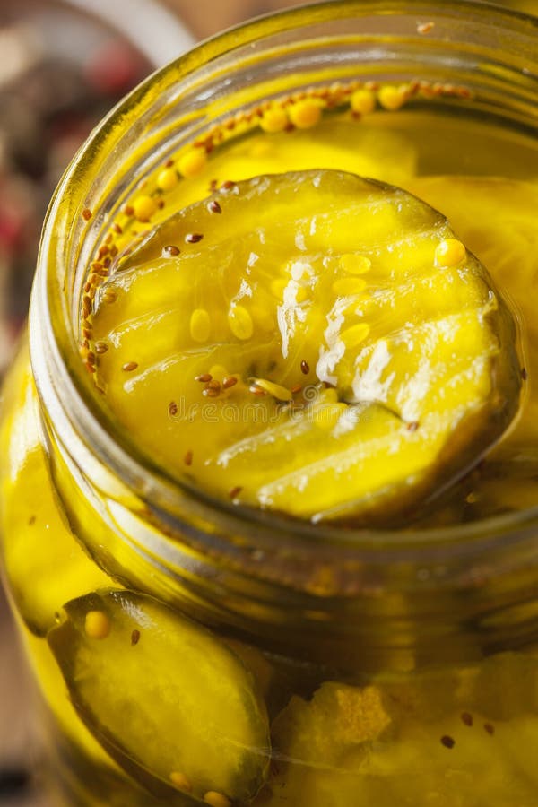 Homemade Organic Crunch Green Pickles Stock Photo Image of green