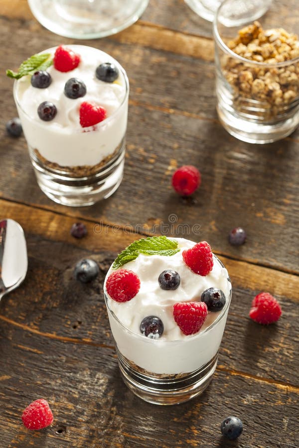 Homemade Organic Fresh Fruit Parfait Stock Image Image of parfait