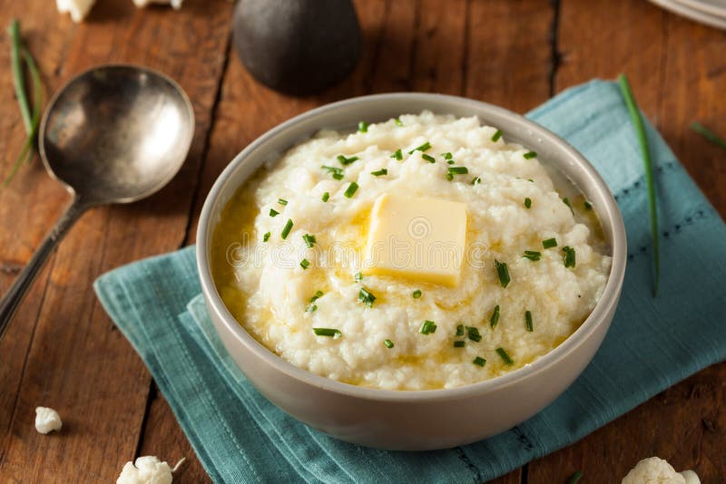 Homemade Organic Mashed Cauliflower