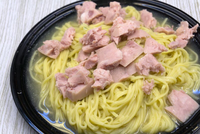 Homemade Pasta Bake with Ham and Cheese . Stock Photo Image of bake