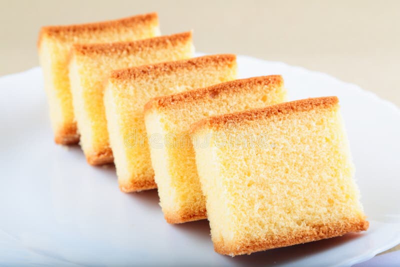 Homemade pineapple cake slices. 