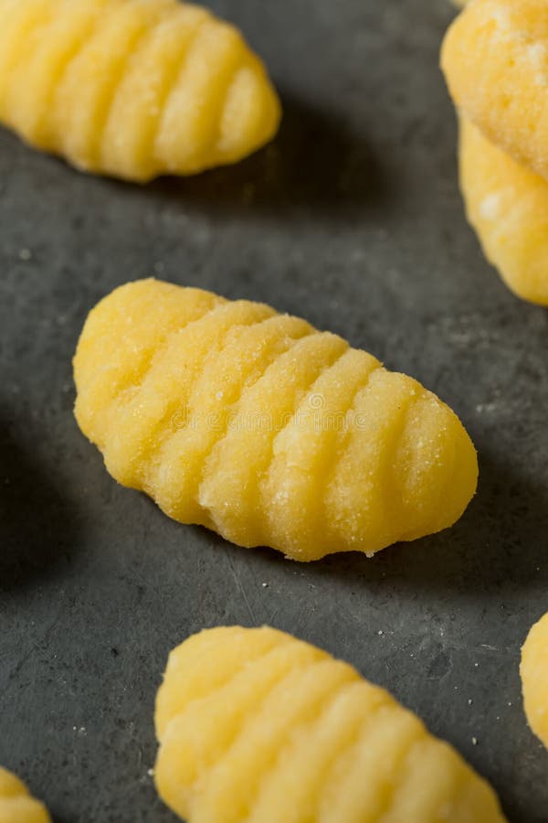 Homemade Raw Potato Gnocchi Pasta Stock Photo - Image of potatoes