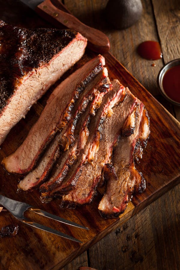 Homemade Smoked Barbecue Beef Brisket stock images Homemade Smoked Barbecue Beef Brisket stock images