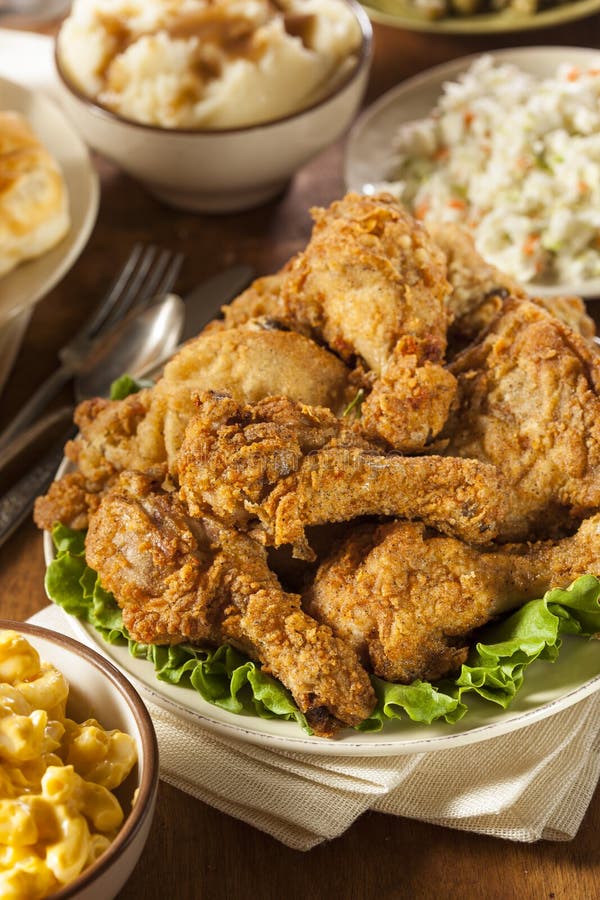 Homemade Southern Fried Chicken Stock Image Image of dinner, gold