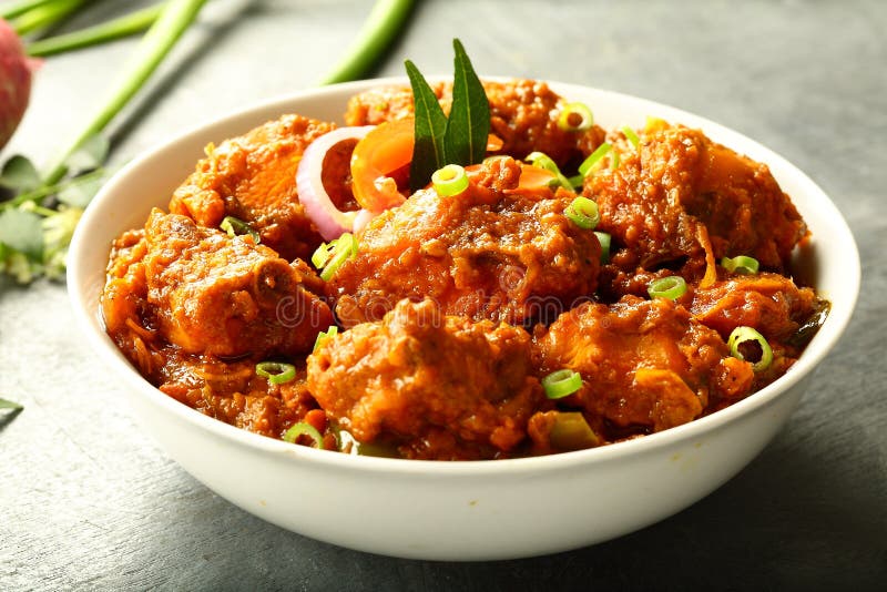 Delicious Homemade Indian Cooking - Chicken Curry Stock Image - Image ...