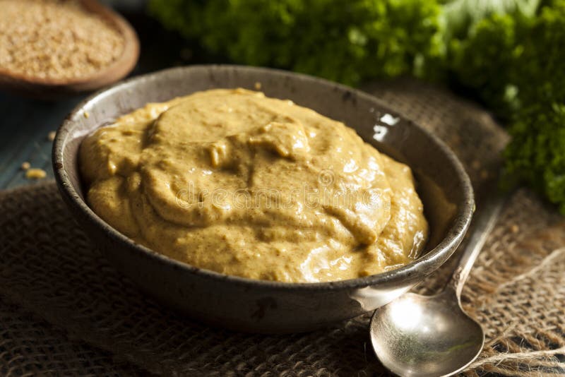 Homemade Spicy Mustard Sauce Stock Photo Image of vegetarian