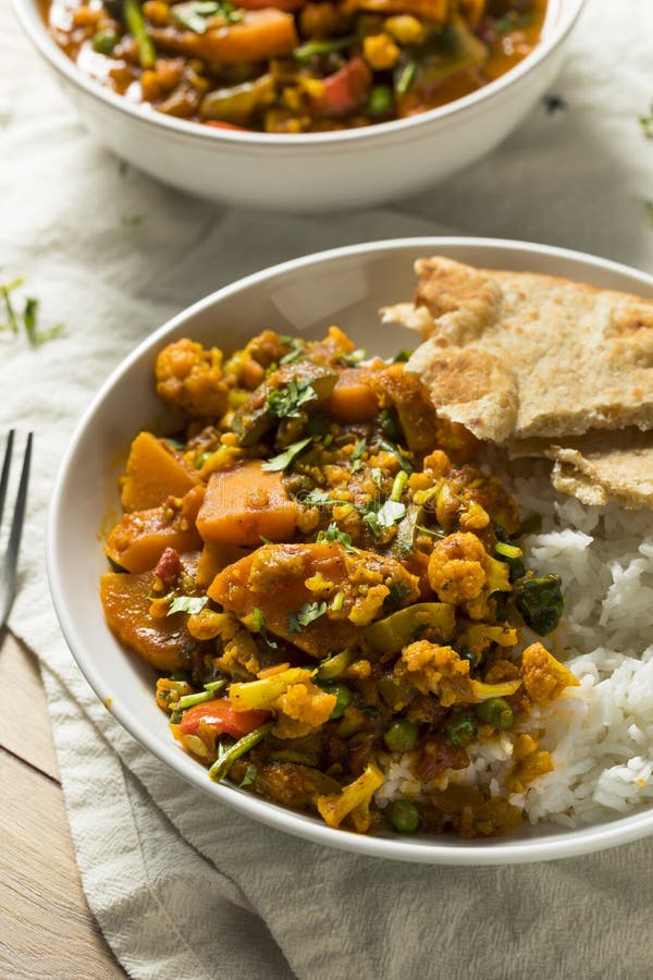 Homemade Spicy Vegan Vegetable Curry Stock Photo - Image of dinner ...