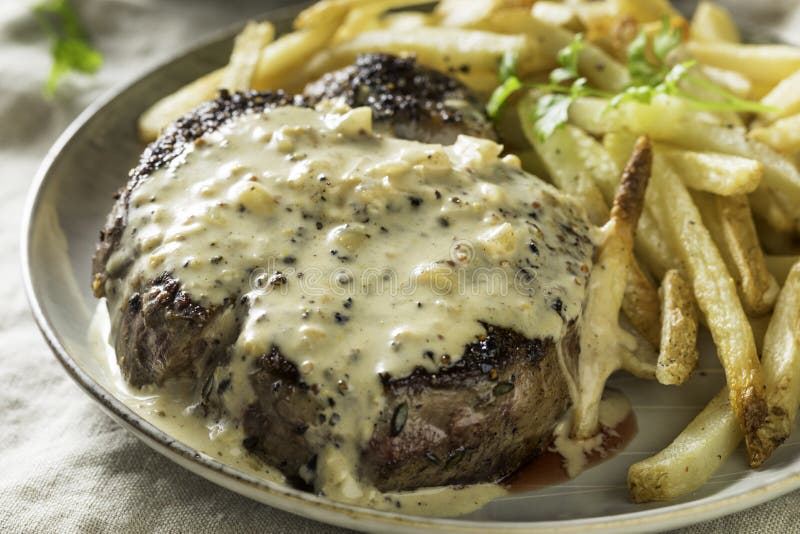 Homemade Steak Au Poivre