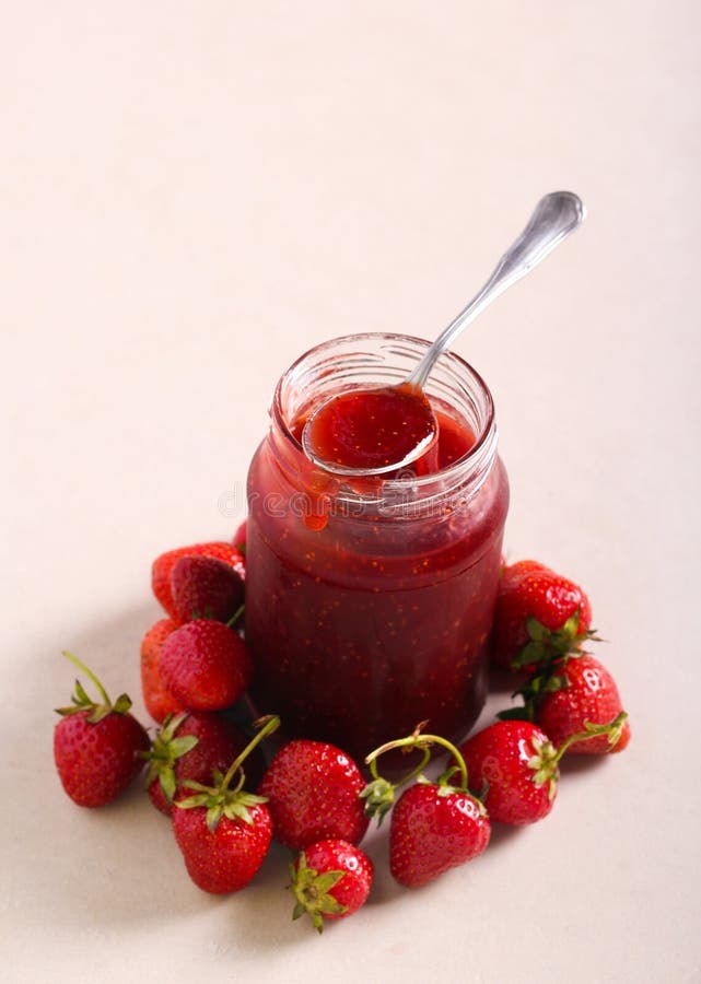 Homemade strawberry jam stock photo. Image of snack 187755242