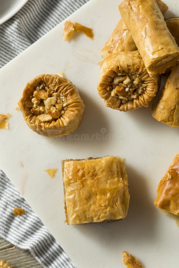 Homemade Turkish Baklava Pastries Stock Photo - Image of eastern ...