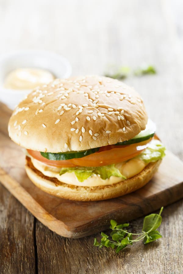 Homemade Veggie Burger with Lettuce Stock Photo Image of ingredient