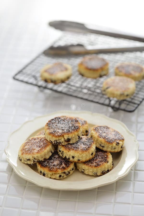 Homemade Welsh Cakes ( Bakestones ) Stock Photo - Image of close, sugar