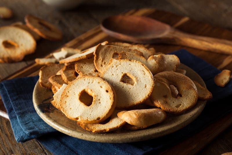 Homemade Whole Wheat Bagel Chips Stock Photo Image of heap, healthy