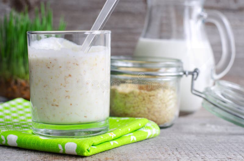 Homemade Yogurt with Wheat Germ Stock Image Image of greek, cereal