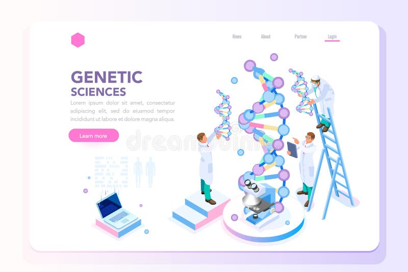 Homepage de la bioquímica de Biotech del laboratorio de la genética
