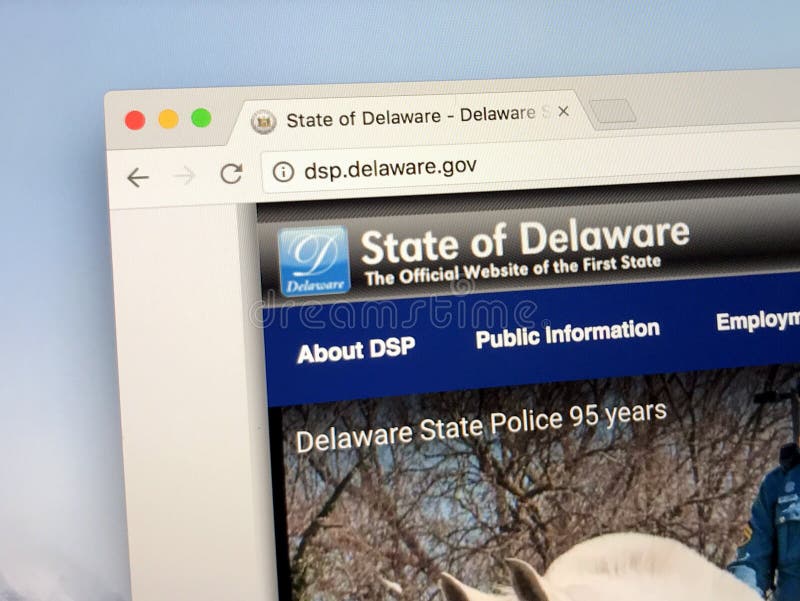 Homepage des U S Zustand von Delaware stockfoto Homepage des U S Zustand von Delaware stockfoto