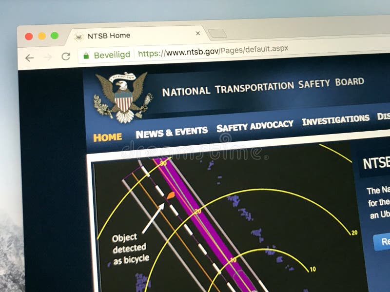 Homepage van de Nationale Raad van de Vervoersveiligheid - NTSB royalty-vrije stock foto's Homepage van de Nationale Raad van de Vervoersveiligheid - NTSB royalty-vrije stock foto's