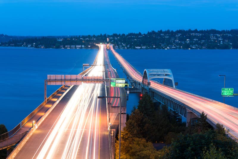 Homer M. Hadley Memorial Bridge over Lake Washington in Seattle