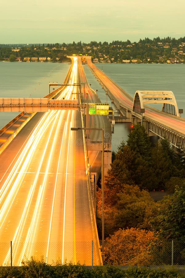 Homer M. Hadley Memorial Bridge over Lake Washington in Seattle