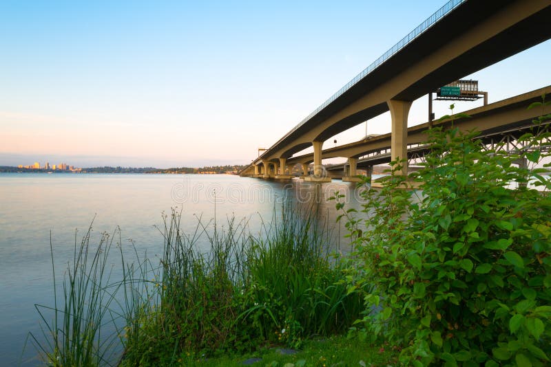 Homer M. Hadley Memorial Bridge over Lake Washington in Seattle